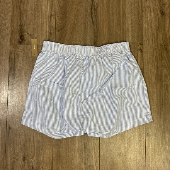 J.Crew Boxer Short Mens M University Stripe Rain Broken-in Organic Cotton Oxford - Picture 6 of 7